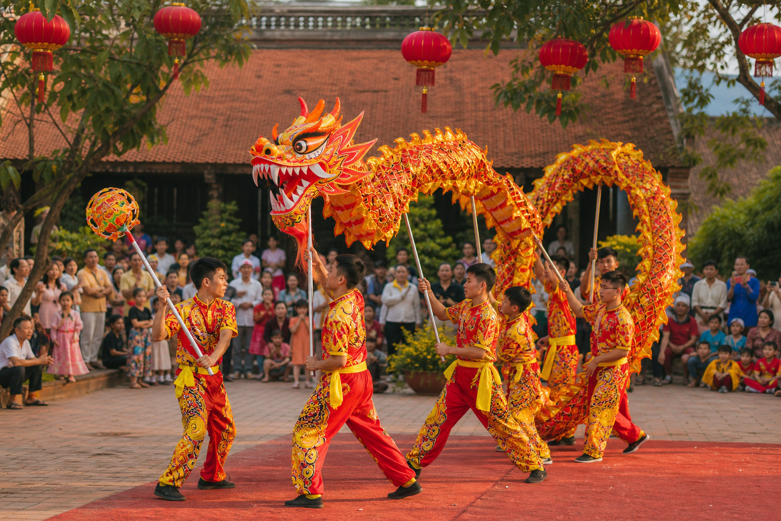 Múa lân rồng Việt Nam / Vietnamese dragon dance